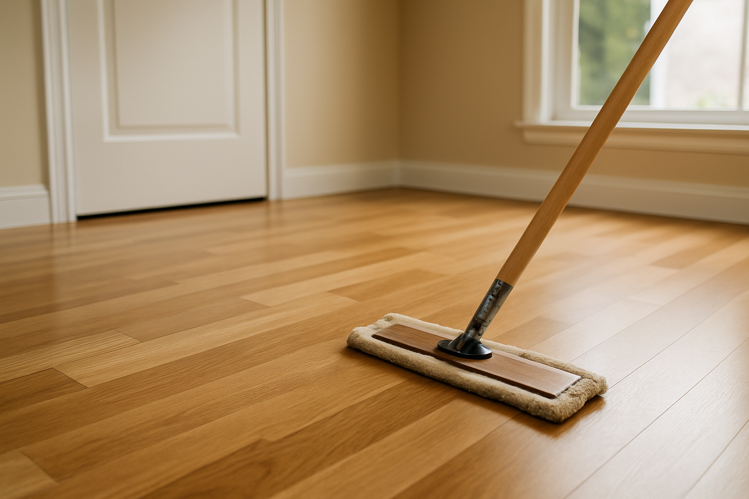 Hardwood floor caring